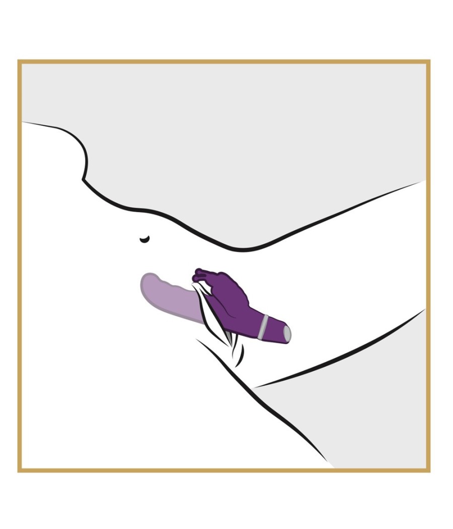 VIBRATORE CON STIMOLATORE CLITORIDEO E PUNTO G "G-BUTTERFLY"