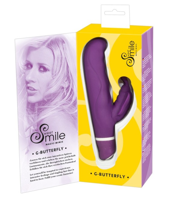 VIBRATORE CON STIMOLATORE CLITORIDEO E PUNTO G "G-BUTTERFLY"