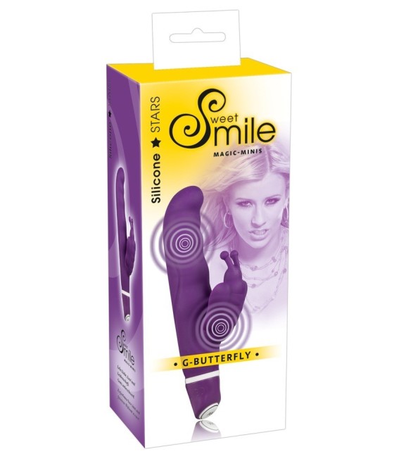 VIBRATORE CON STIMOLATORE CLITORIDEO E PUNTO G "G-BUTTERFLY"