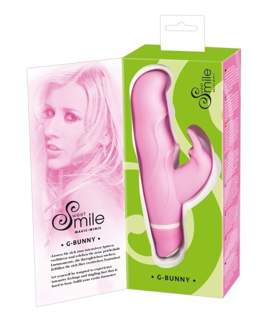 VIBRATORE CON STIMOLATORE CLITORIDE "G-BUNNY"
