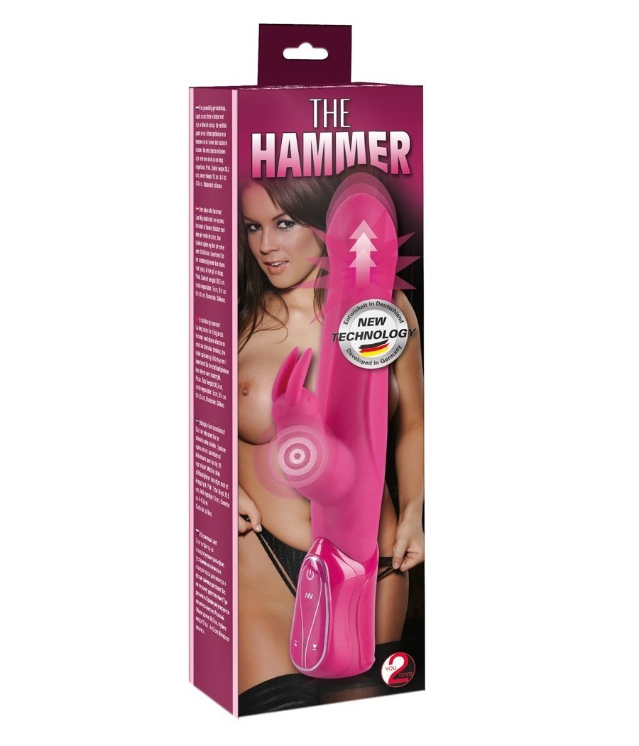 VIBRATORE E STIMOLATORE IN SILICONE "THE HAMMER"