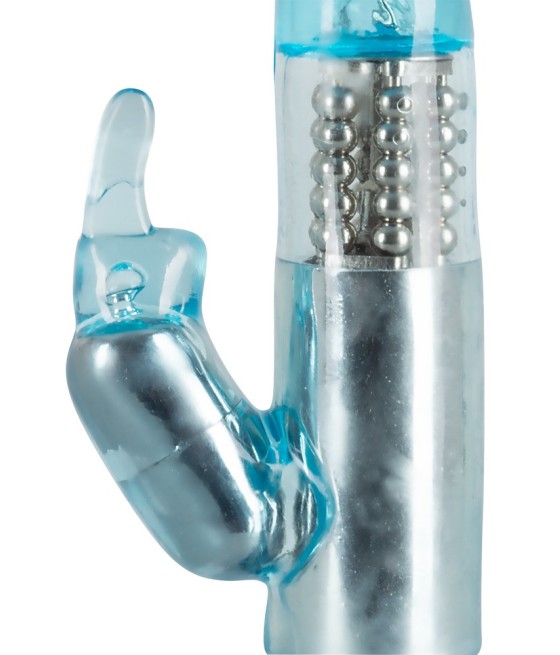 VIBRATORE RABBIT "CRAZY CLIT TICKLER" BLU - 21.5 CM
