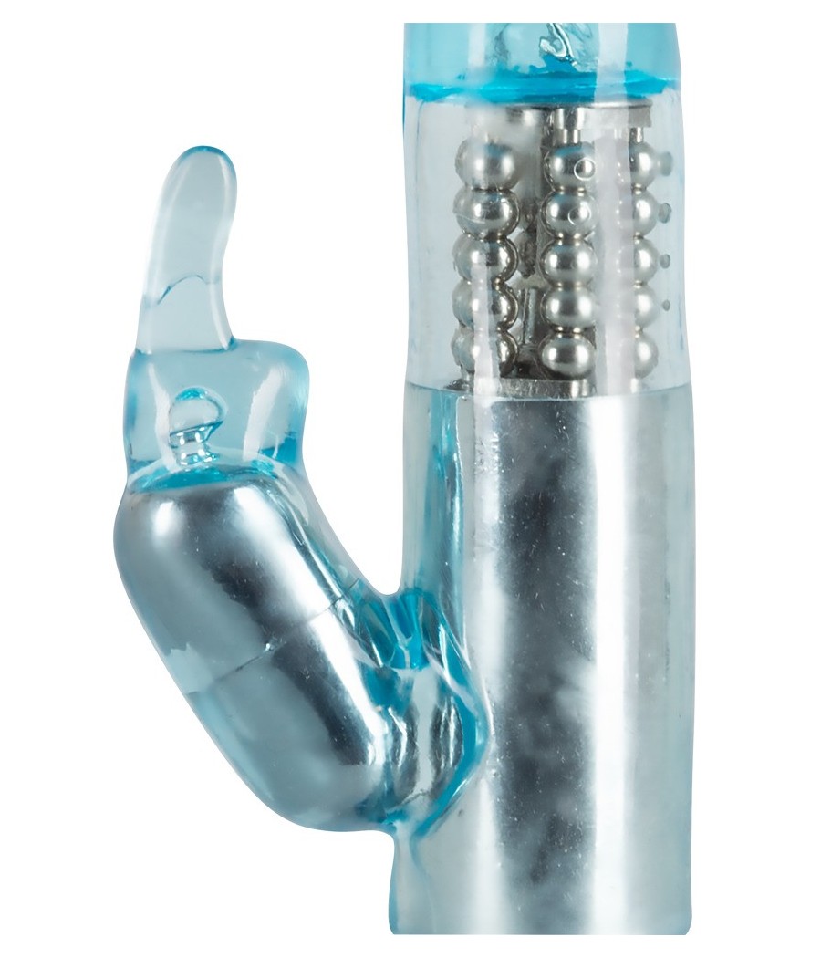 VIBRATORE RABBIT "CRAZY CLIT TICKLER" BLU - 21.5 CM