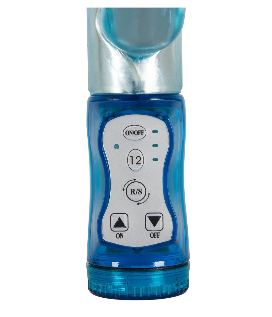 VIBRATORE RABBIT "CRAZY CLIT TICKLER" BLU - 21.5 CM