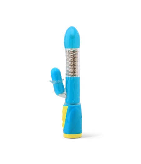 VIBRATORE RABBIT CON PULSAZIONI ULTRAZONE MIRACLE GIRL - 23.5 CM