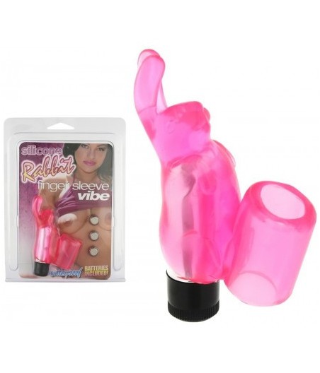 VIBRATORE FINGER CON STIMOLATORE CLITORIDE RABBIT VIBE