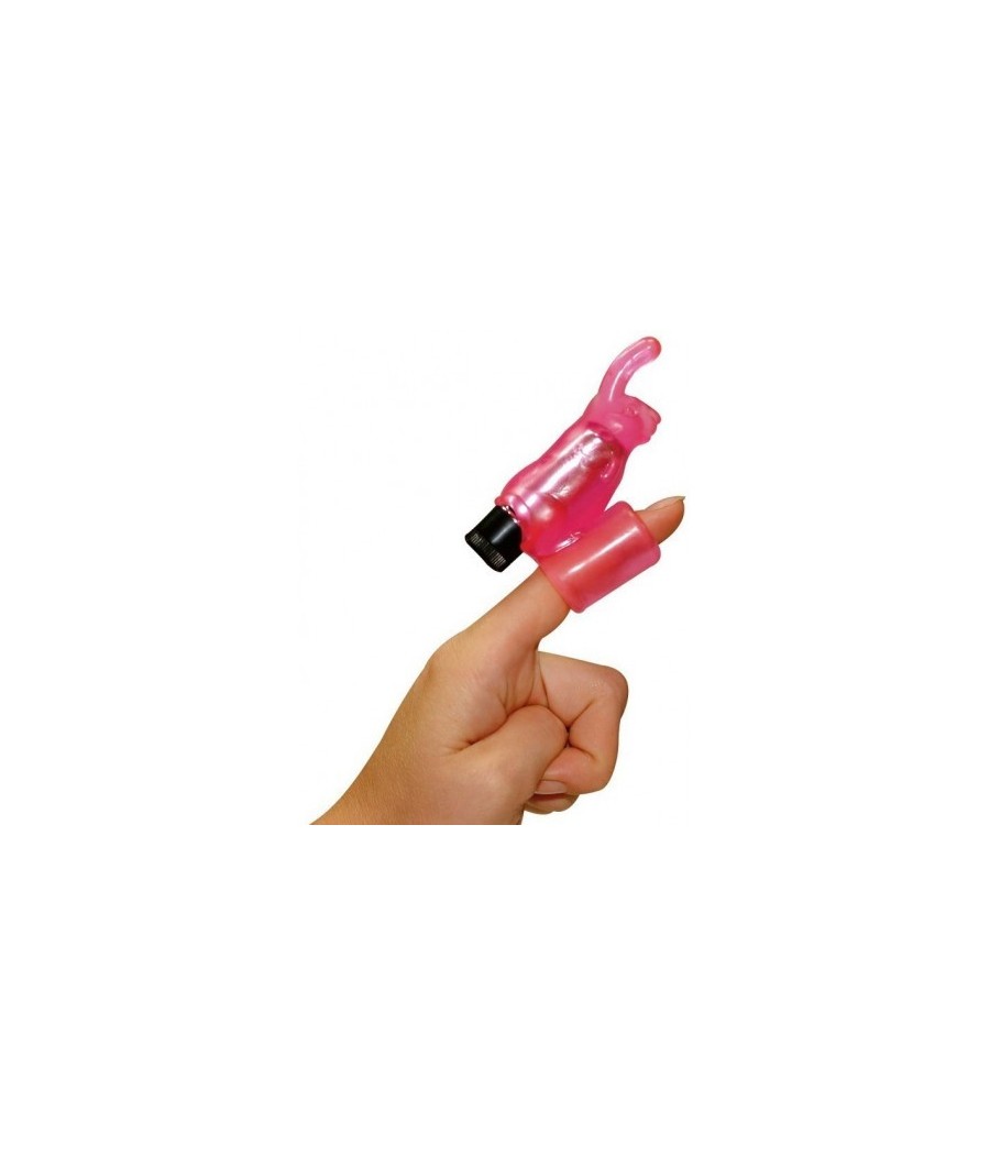 VIBRATORE FINGER CON STIMOLATORE CLITORIDE "RABBIT VIBE"