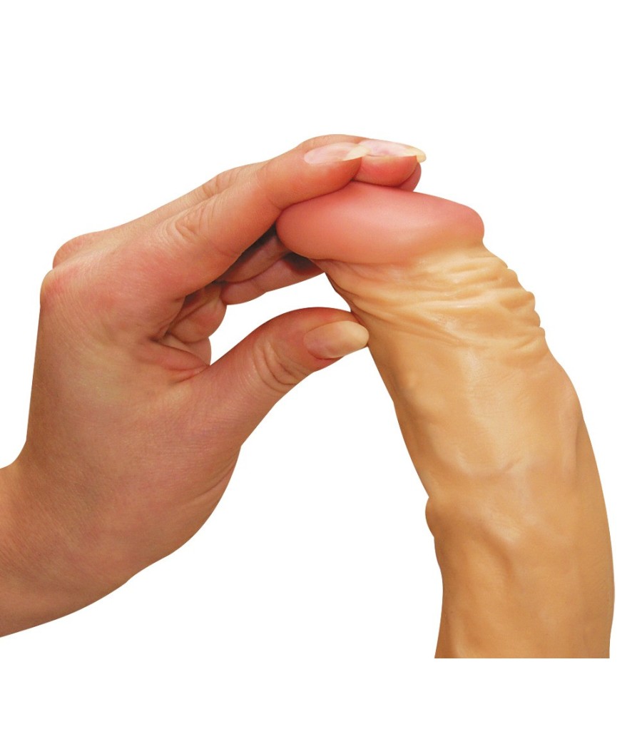 FALLO VIBRANTE REALISTICO CON VENTOSA "AUTHENTIC REACTION DONG" CARNE