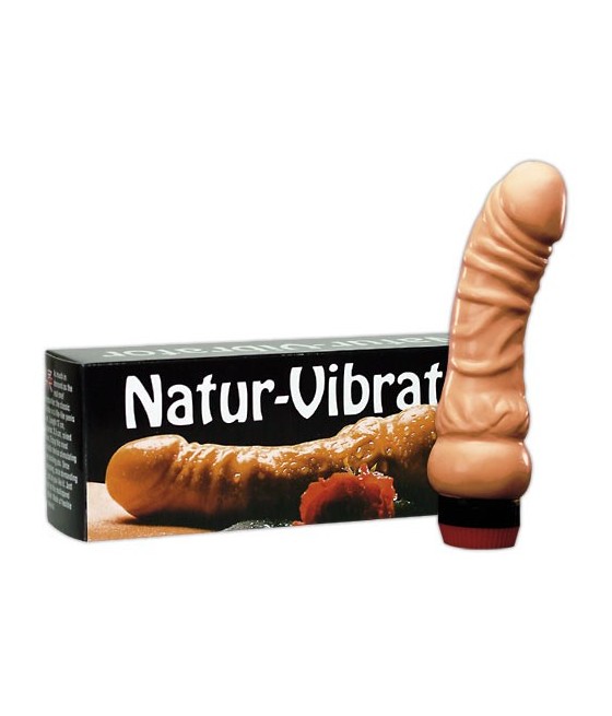 VIBRATORE REALISTICO "NATUR VIBRATOR" CARNE - 17 CM