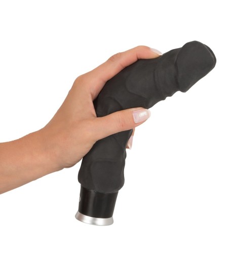 VIBRATORE REALISTICO NATURE SKIN BIG VIBE BLACK
