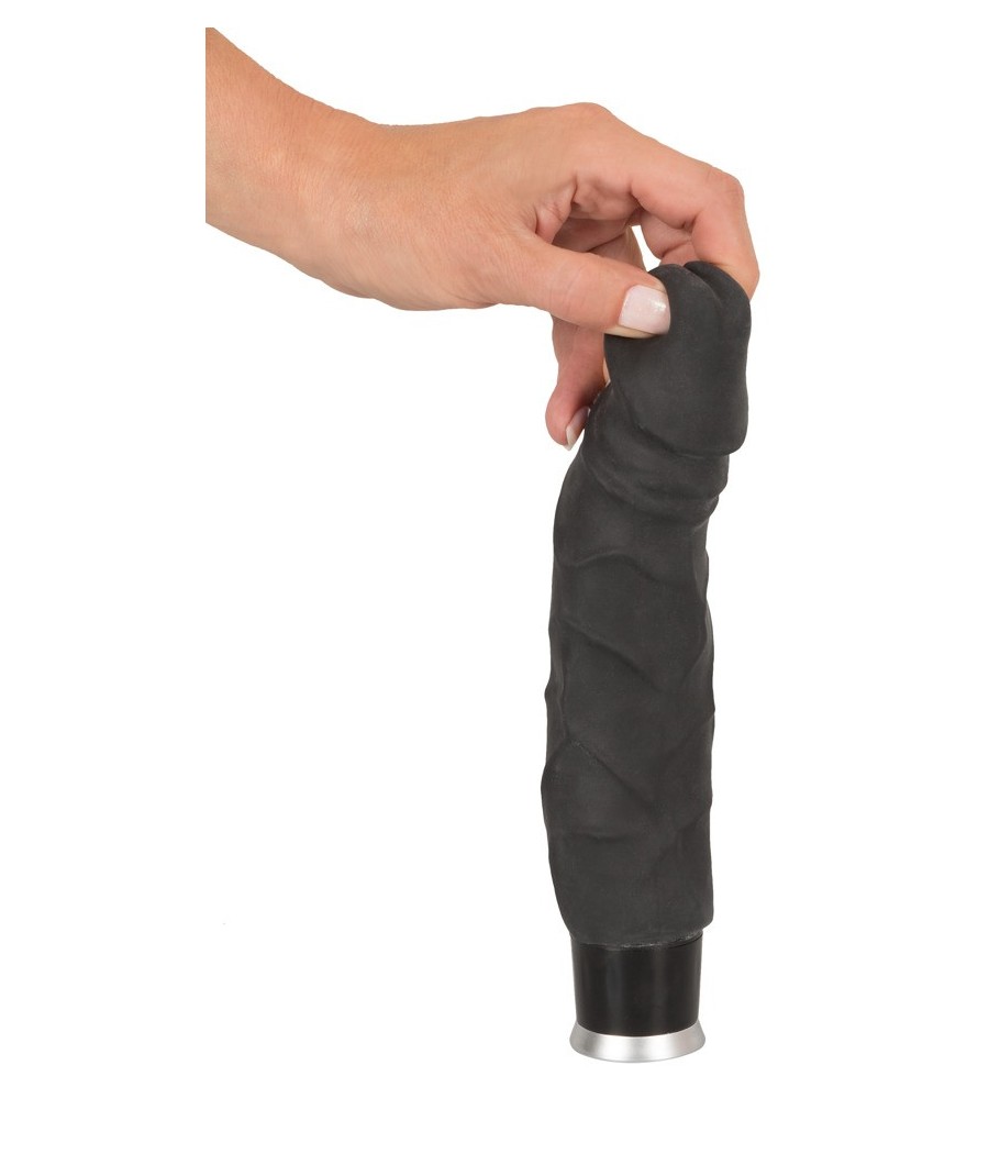 VIBRATORE REALISTICO NATURE SKIN "BIG VIBE BLACK"