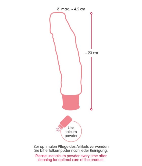 VIBRATORE REALISTICO NATURE SKIN "BIG VIBE BLACK"