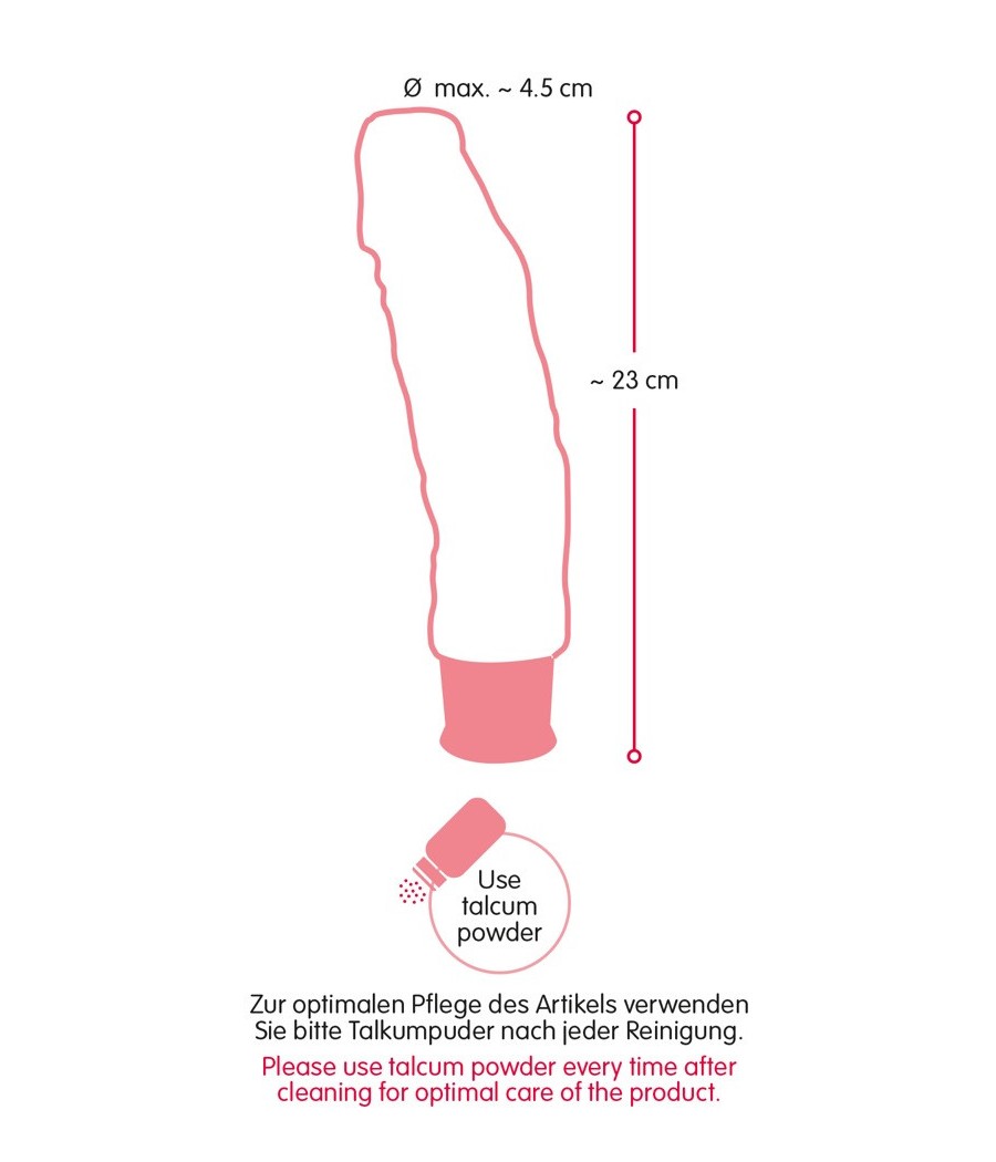 VIBRATORE REALISTICO NATURE SKIN "BIG VIBE BLACK"