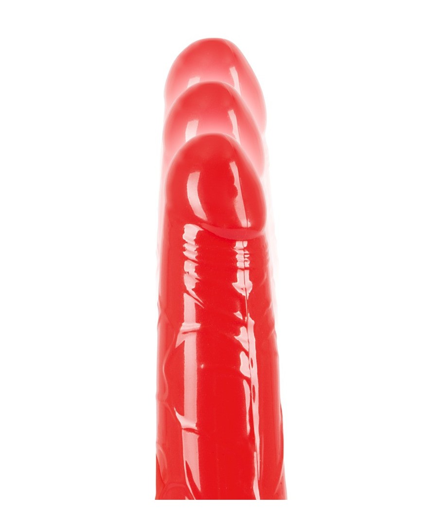 VIBRATORE REALISTICO CON SPINTA "PUSH IT" ROSSO