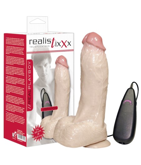 FALLO VIBRANTE REALISTICO CON VENTOSA BIG VIBRATING DONG