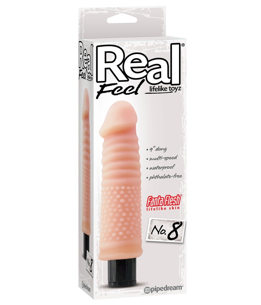VIBRATORE REALISTICO "REAL FEEL LIFELIKE 8" CARNE - 23 CM