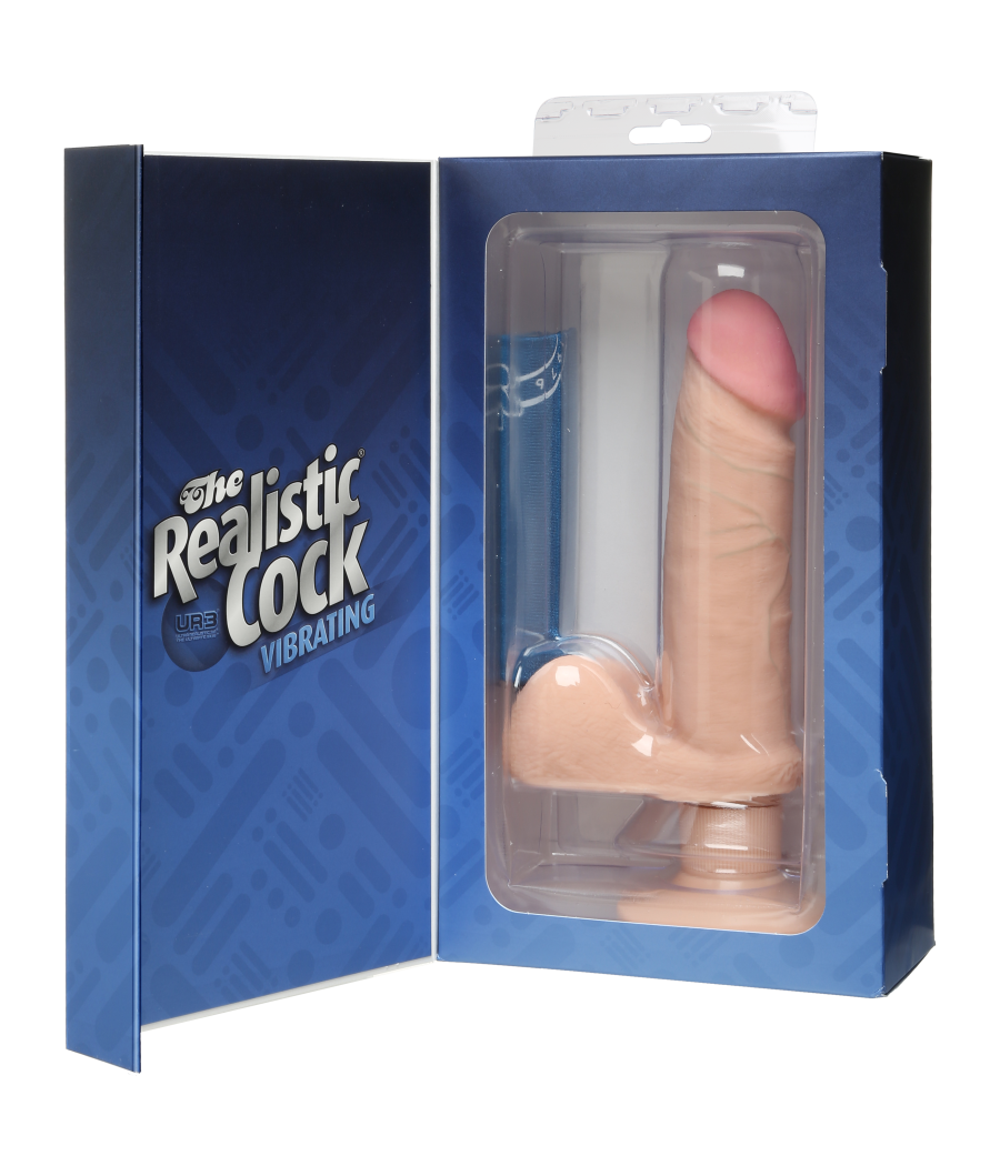 FALLO VIBRANTE REALISTICO DOC JOHNSON CARNE - 20 CM