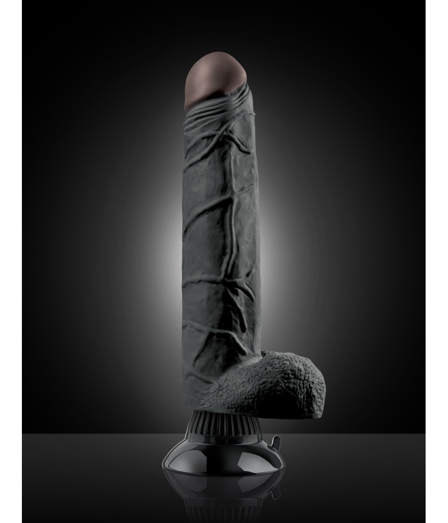 VIBRATORE REALISTICO "REAL FEEL DELUXE 7" NERO - 27.5 CM