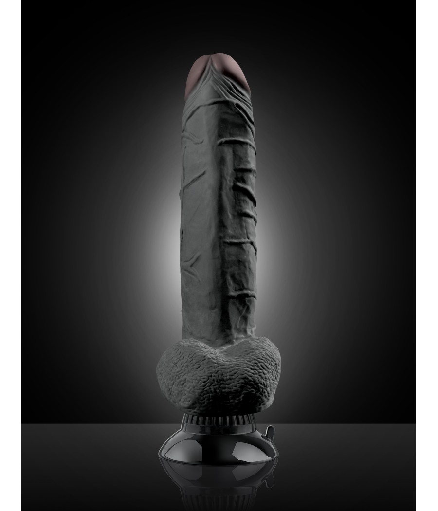 VIBRATORE REALISTICO "REAL FEEL DELUXE 7" NERO - 27.5 CM