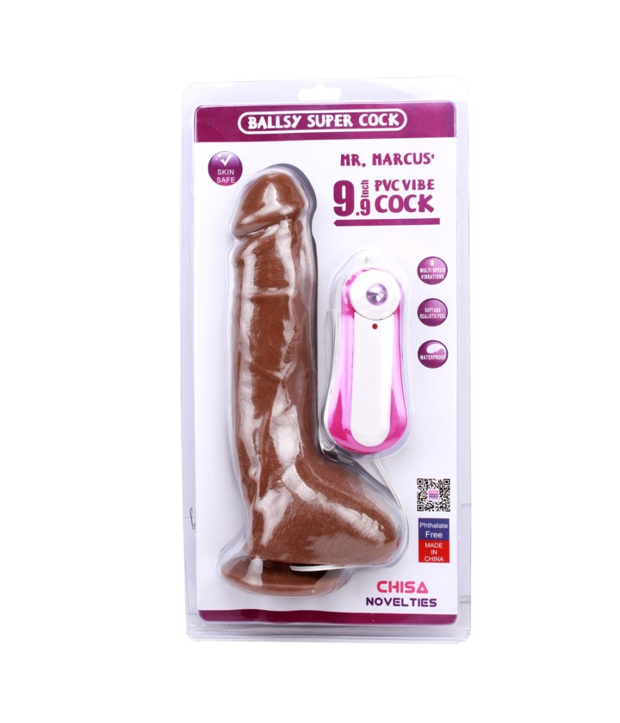 VIBRATORE REALISTICO CON VENTOSA \"MR MARCUS\" BROWN - 25 CM