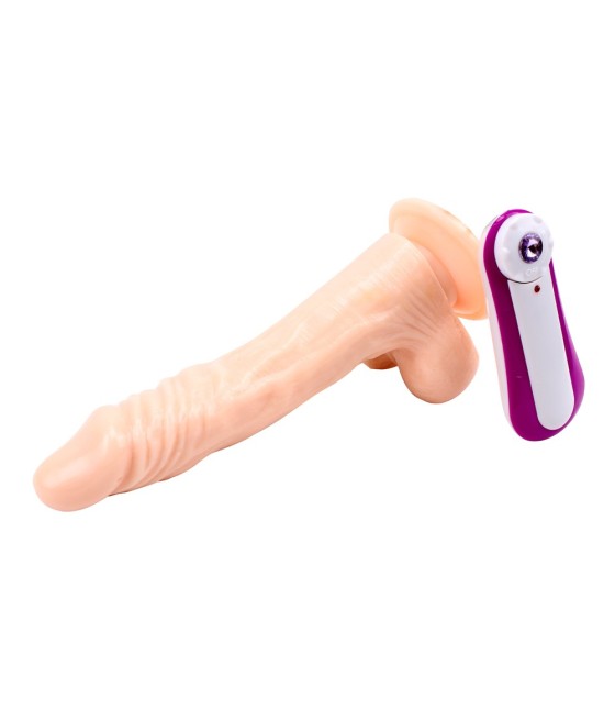 VIBRATORE REALISTICO  CON VENTOSA \"JAMES DEAN\" CARNE - 20 CM