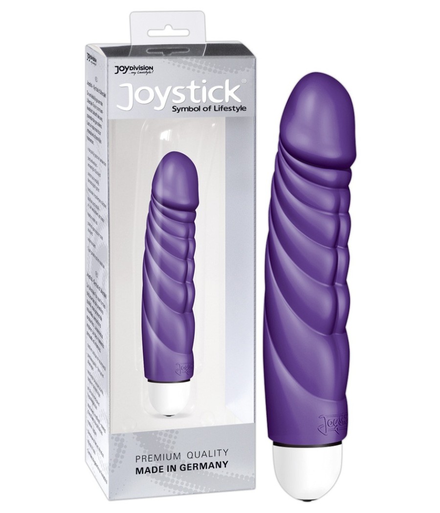 VIBRATORE REALISTICO CON RILIEVI AD ONDA \"MR. PERFECT\" VIOLA - 18 CM