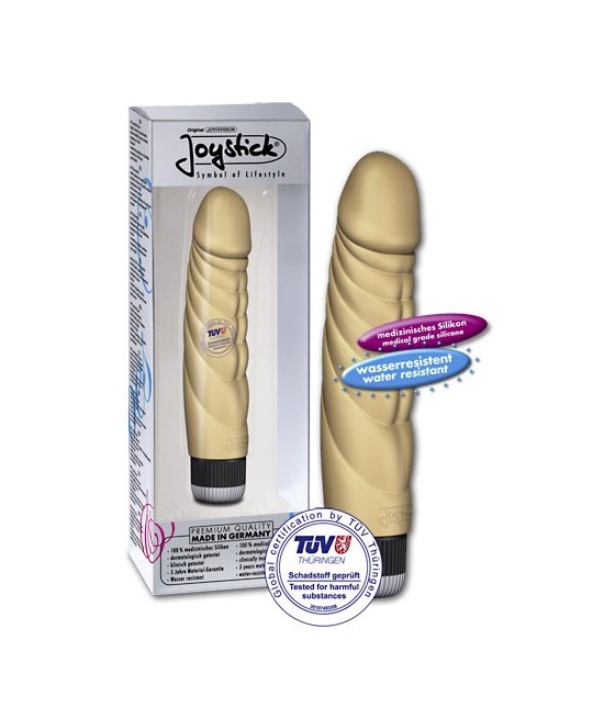 VIBRATORE REALISTICO CON RILIEVI AD ONDA \"MR. BIG \" CARNE - 21 CM