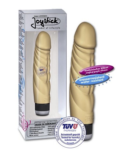 VIBRATORE REALISTICO CON RILIEVI AD ONDA MR. BIG  CARNE - 21 CM