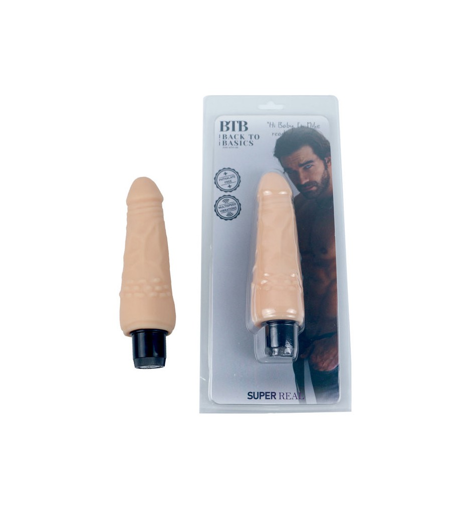 VIBRATORE REALISTICO BTB "MIKE" CARNE - 18,2 CM