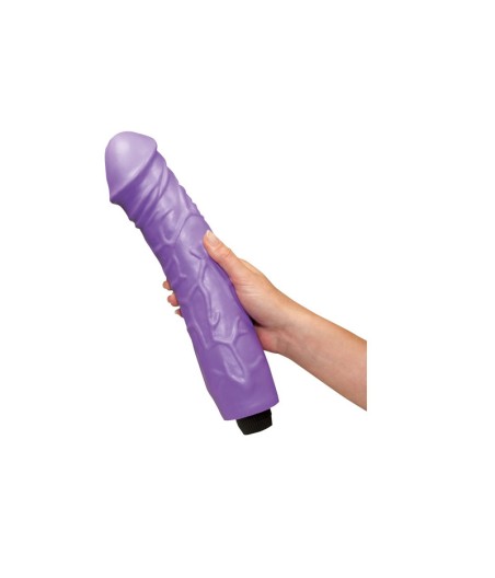 VIBRATORE REALISTICO MAXI GIANT LOVER VIOLA - 33 CM