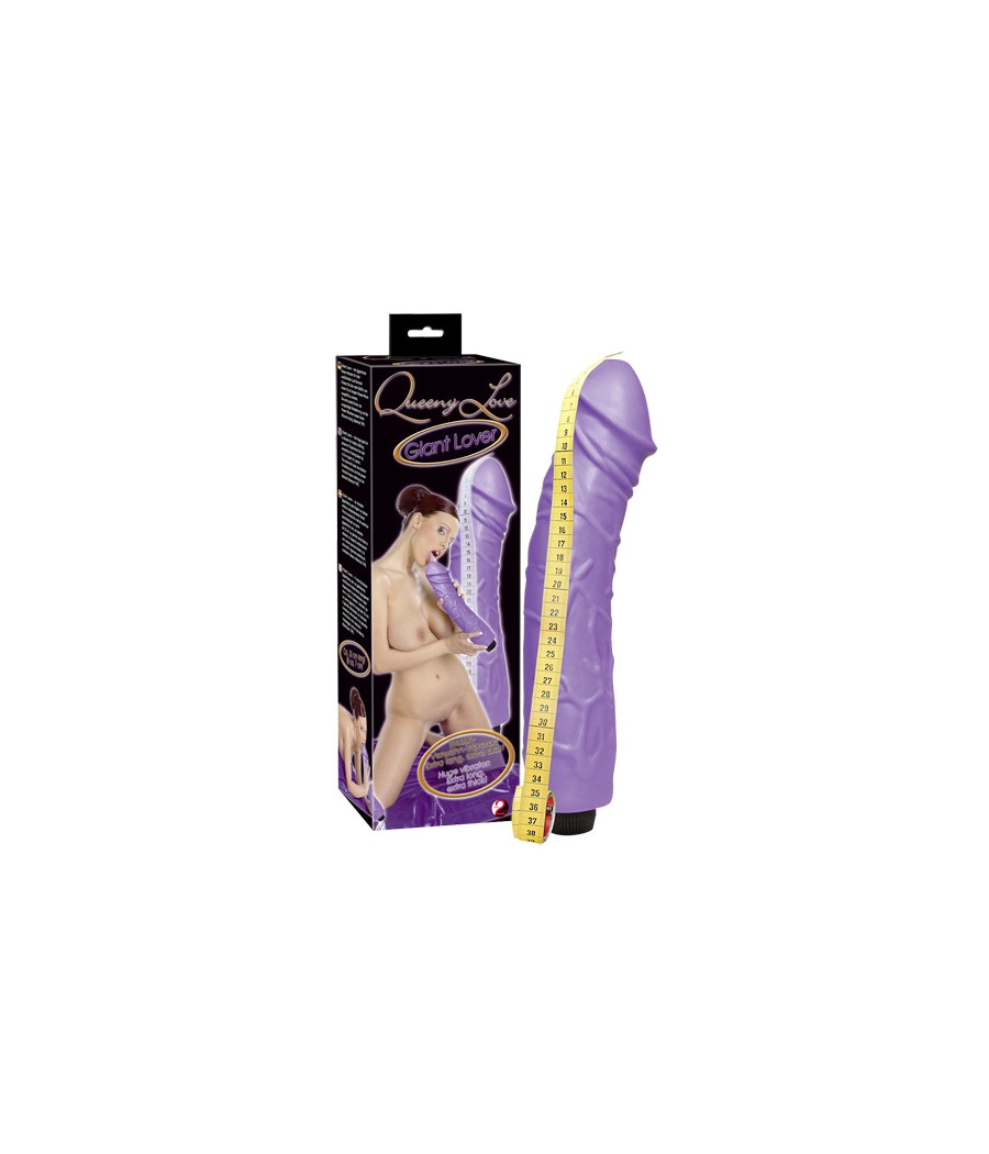 VIBRATORE REALISTICO MAXI "GIANT LOVER" VIOLA - 33 CM
