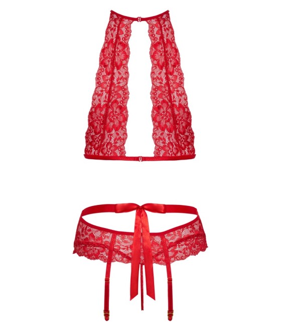 Morbido reggiseno, reggicalze e perizoma di Kissable