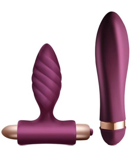 CLIMAXIMUM - DESIRE KIT TWISTED VIBRATOR + ANAL PLUG