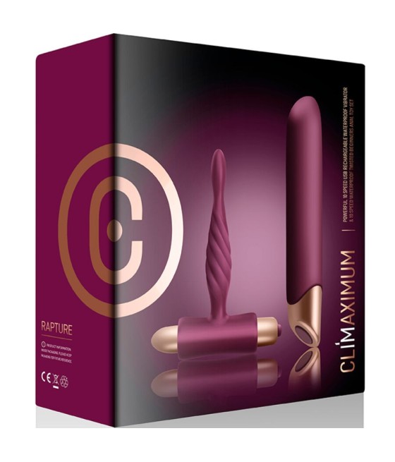 CLIMAXIMUM - RAPTURE KIT VIBRATOR CLASSIC + BEGINNER ANAL PLUG