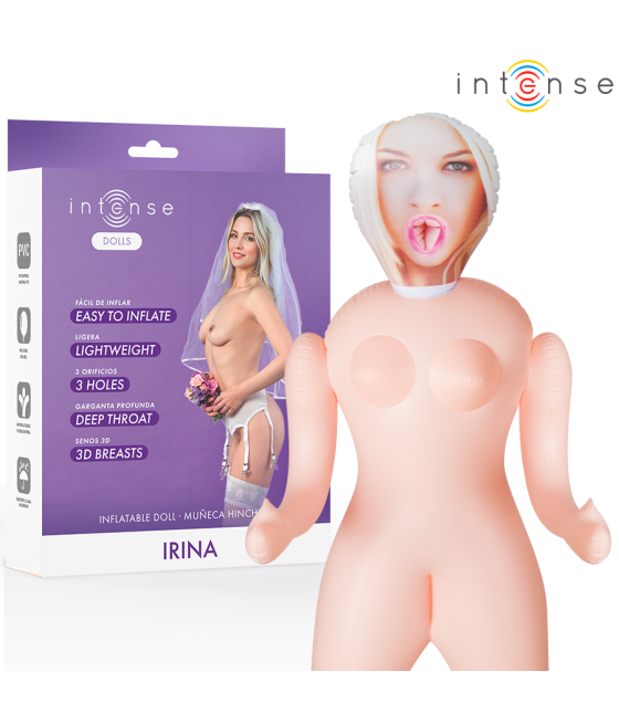 INTENSE DOLLS - IRINA INFLATABLE DOLL WITH THREE ORIFICES