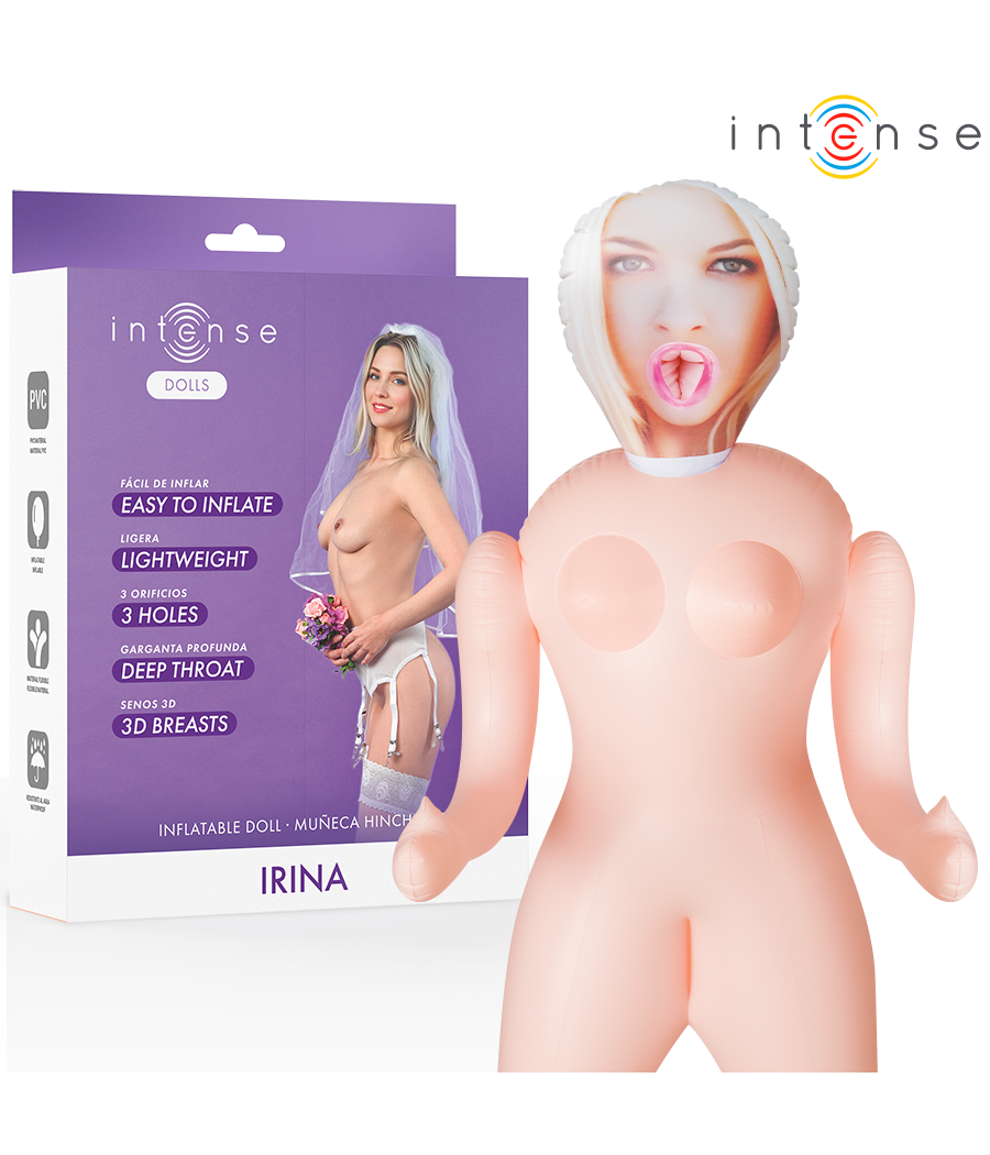 INTENSE DOLLS - IRINA INFLATABLE DOLL WITH THREE ORIFICES