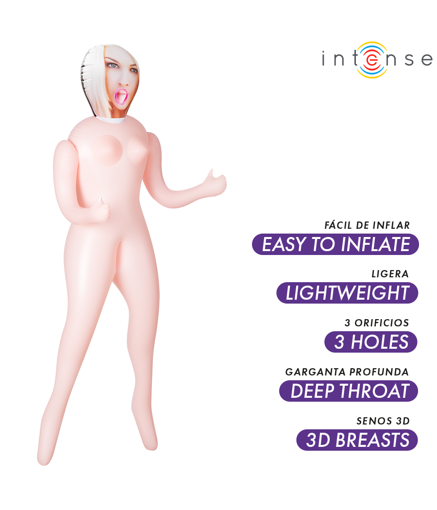 INTENSE DOLLS - IRINA INFLATABLE DOLL WITH THREE ORIFICES