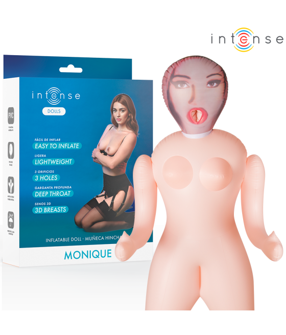 INTENSE DOLLS - MONIQUE INFLATABLE DOLL WITH THREE ORIFICES