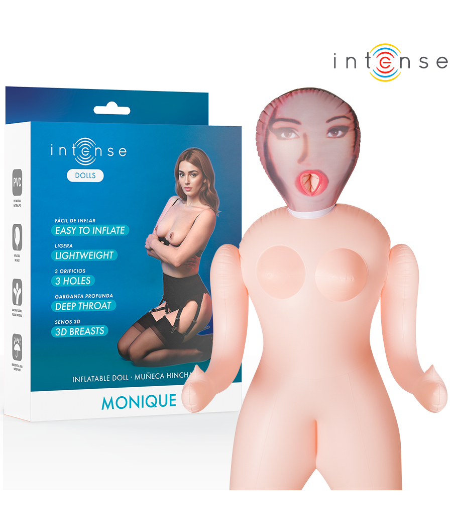 INTENSE DOLLS - MONIQUE INFLATABLE DOLL WITH THREE ORIFICES