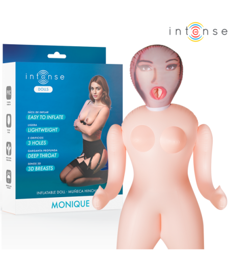 INTENSE DOLLS - MONIQUE INFLATABLE DOLL WITH THREE ORIFICES