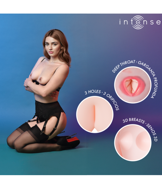 INTENSE DOLLS - MONIQUE INFLATABLE DOLL WITH THREE ORIFICES