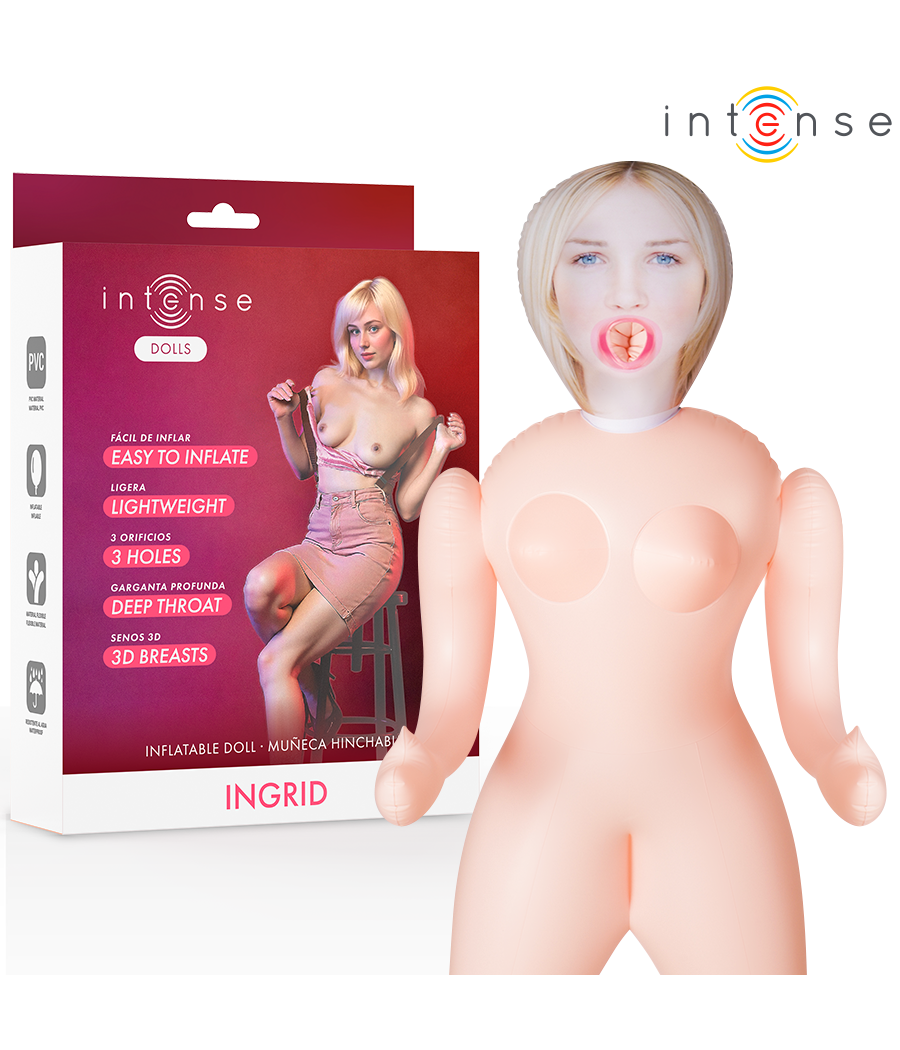 INTENSE DOLLS - INGRID INFLATABLE DOLL WITH THREE ORIFICES