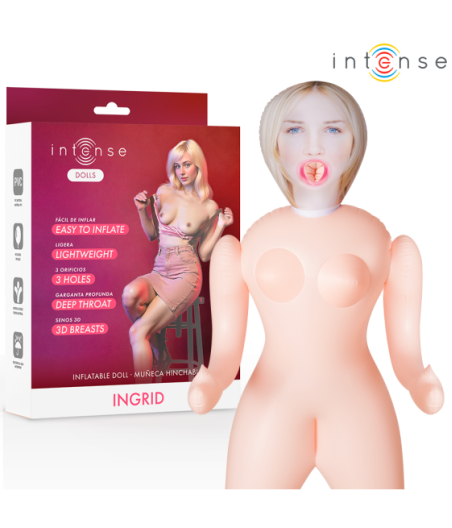INTENSE DOLLS - INGRID INFLATABLE DOLL WITH THREE ORIFICES
