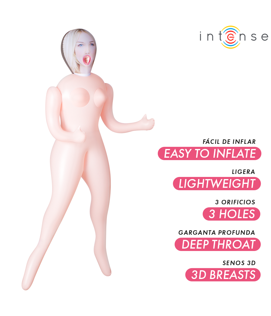 INTENSE DOLLS - INGRID INFLATABLE DOLL WITH THREE ORIFICES