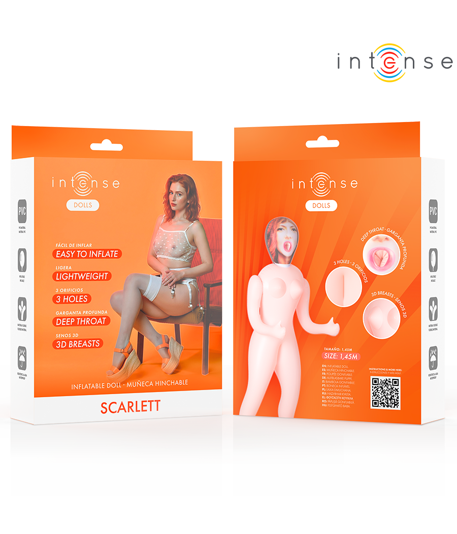 INTENSE DOLLS - SCARLETT INFLATABLE DOLL WITH THREE ORIFICES