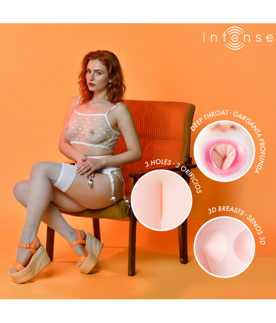 INTENSE DOLLS - SCARLETT INFLATABLE DOLL WITH THREE ORIFICES