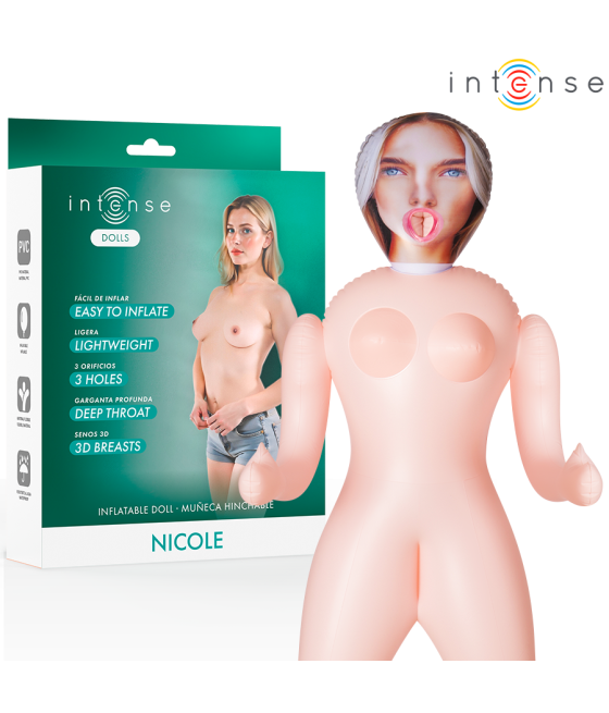 INTENSE DOLLS - NICOLE INFLATABLE DOLL WITH THREE ORIFICES