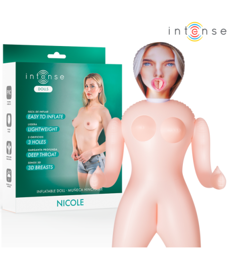 INTENSE DOLLS - NICOLE INFLATABLE DOLL WITH THREE ORIFICES