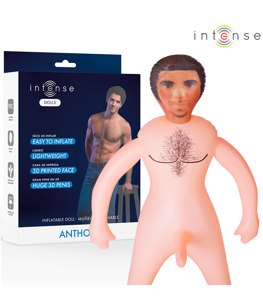 INTENSE DOLLS - ANTHONY INFLATABLE DOLL WITH 3D PENIS