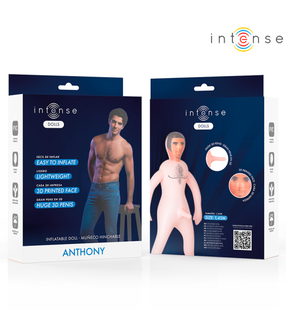 INTENSE DOLLS - ANTHONY INFLATABLE DOLL WITH 3D PENIS